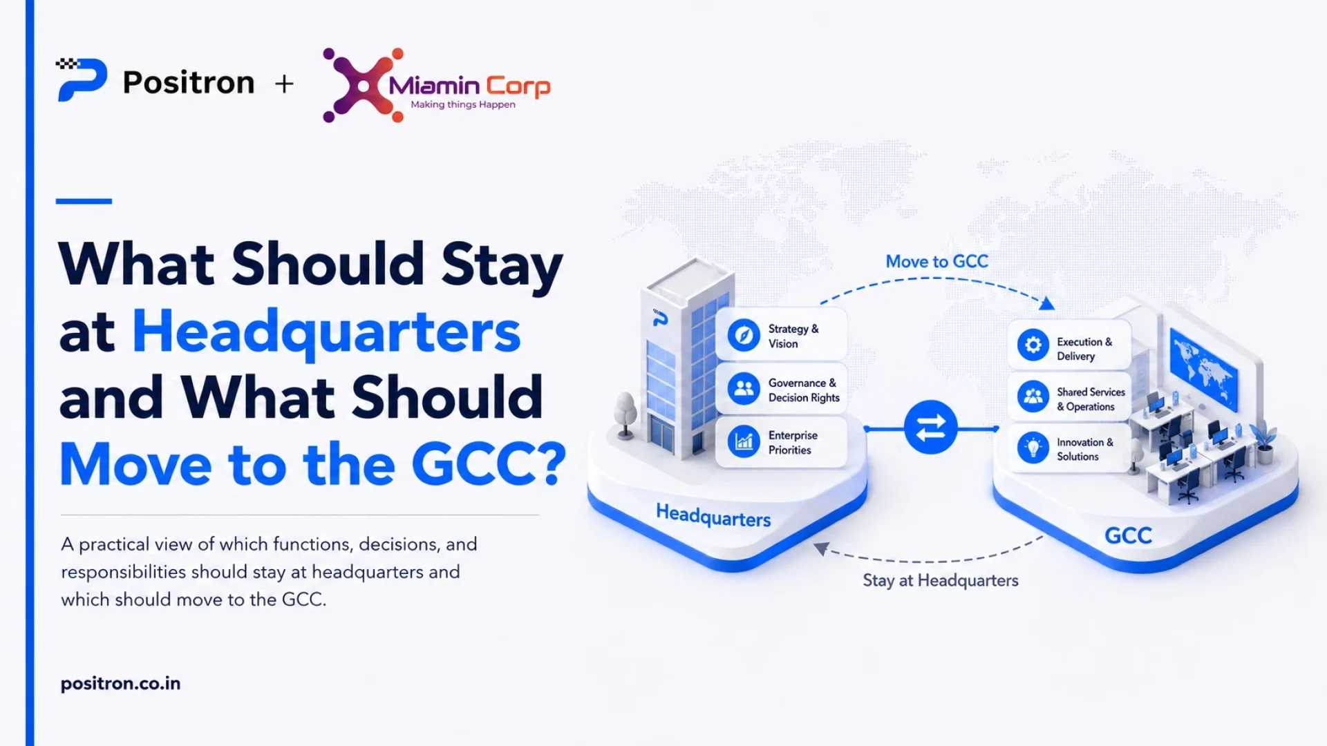What Should Stay at Headquarters and What Should Move to the GCC?